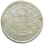 Peru. 8 reales 1831 MM. (km142.3) 26,49 gr ... 