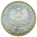 Polonia  1979 100 Zlotych.  PROBA PATTERN - ... 