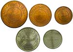 Somalia . AH1369-1950. Serie 5 monedas ... 