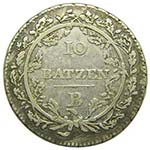 Suiza 10 Batzen 1799 B. (km#A1)  HELVETISCHE ... 