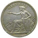 Suiza 5 Franc 1855 ... 