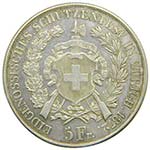 Suiza 5 Franc Zurich 1872  (X#S11)   24,93 ... 