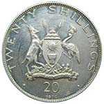 Uganda 20 Shillings 1970 (km#11) 40 gr Ag ... 