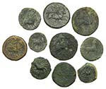 lotes - Iberia. Lote de 10 monedas de bronce ... 