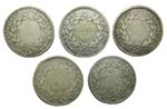 Fernando VII (1808-1833). Lote 5 monedas de ... 
