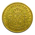 Isabel II (1833-1868). 1862. 4 Pesos. ... 