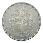 Alfonso XIII (1886-1931). 1895. PGV. 1 peso. ... 