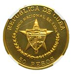 Cuba 1989. 50 pesos (km#313)(NGC PF68 Ultra ... 