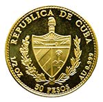 Cuba 1990. 50 pesos (km#298). 15,55 gr Au ... 
