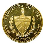 Cuba 1991. 50 pesos (km#339). 15,5 gr Au ... 