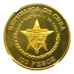 Cuba 1989. 100 pesos (km#333). (NGC PF67 ... 