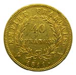 Francia 1811 A. Napoleón I. 40 Francs. ... 