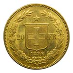 Suiza 1896 B. 20 francos. Berna. Switzerland ... 