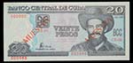 Cuba. 20 pesos. 1998. ... 
