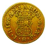 Carlos III (1759-1788). 1760 JP. 1/2 escudo. ... 