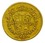 Carlos III (1759-1788). 1779 PJ. 1/2 escudo. ... 