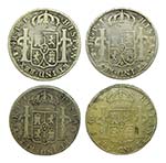 Carlos IV (1788-1808). Lote 4 monedas 1808 ... 