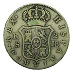Fernando VII (1808-1833). 1826 JB. 2 reales. ... 