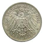 Alemania. Prussia. 3 marcos. 1911 A. Wilhelm ... 