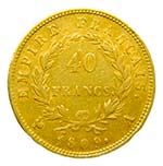 Francia. 40 francos. 1809 A. París. ... 