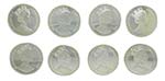 Gibraltar. Set 8 monedas plata 925. ... 