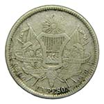 Guatemala. Peso. 1870 R. (KM#190.1). Rafael ... 