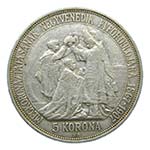Hungria. 5 Coronas. 1907. (KM#489). Franz ... 