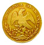México. 8 escudos. 1863/53 Th. Mexico city. ... 