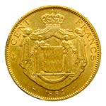 Mónaco. 100 Francs. 1884 A. París. ... 