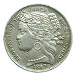 Perú. 1 peseta. 1880 ... 