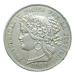 Perú. 5 pesetas. 1880 ... 