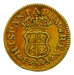Felipe V (1700-1746). 1745 PJ. 1/2 escudo. ... 