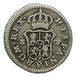Carlos III (1759-1788). 1776 CF. 1/2 real. ... 