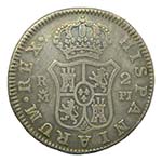 Carlos III (1759-1788). 1774 PJ. 2 reales. ... 