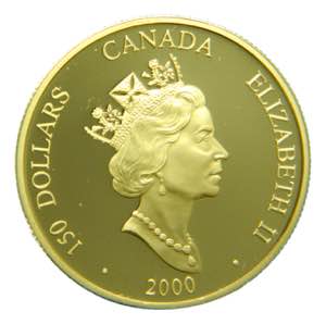 Canada 150 Dólares. Año 2000. Holograma. ... 