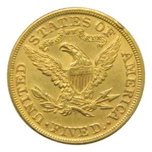 Estados Unidos. 5 dolares. 1895 (km#101) ... 