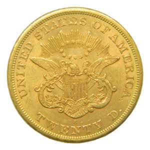 Estados Unidos. 20 dolares. 1863 S. San ... 