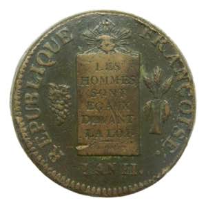 Francia. 2 Sols. 1793 BB ... 