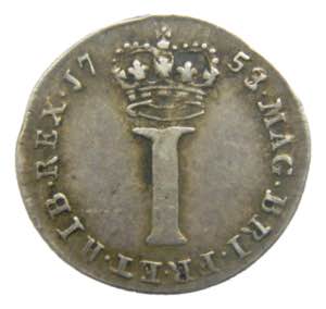 Gran Bretaña. penny 1753/2 (km#567) George ... 