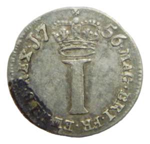 Gran Bretaña. penny 1756 (km#567) George ... 