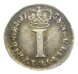 Gran Bretaña. penny 1758 (km#567) George ... 