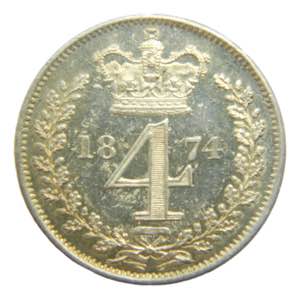 Gran Bretaña. 4 Pence (Groat) 1874 ... 