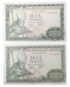 España 2 billetes de ... 