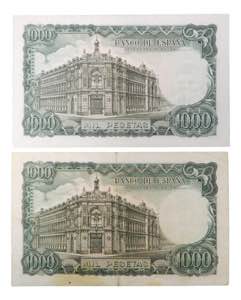 España 2 billetes de 1000 1971. José ... 