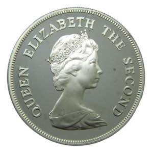 TUVALU. Elizabet II. 1980. 10 dólares. ... 