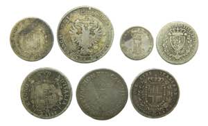 ITALIA / ITALY. Lote de 7 monedas plata. ... 