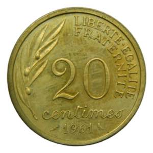 FRANCIA / FRANCE. 1961. 20 céntimos. ESSAI. 
