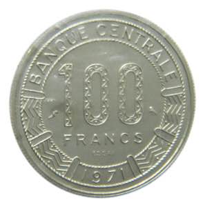 CONGO. 1971.  100 Francos.  ESSAI. (KM#E1). ... 