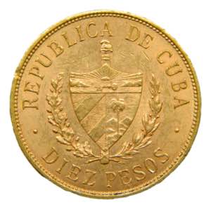 CUBA. 1916. 10 pesos. (KM#20). 16,77 gr. Au. ... 