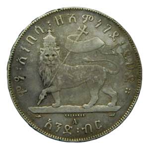 ETIOPIA / ETHIOPIA. Menelik II. EE1887. ... 